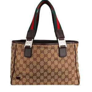 Gucci GG monogram pop tote brown